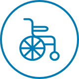 Icona sedia a rotelle - Allianz Italia